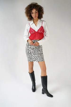 スカート Vintage Versus Versace Skirt Vintage Versus Versace Fuzzy Skirt - W25 — Wornable